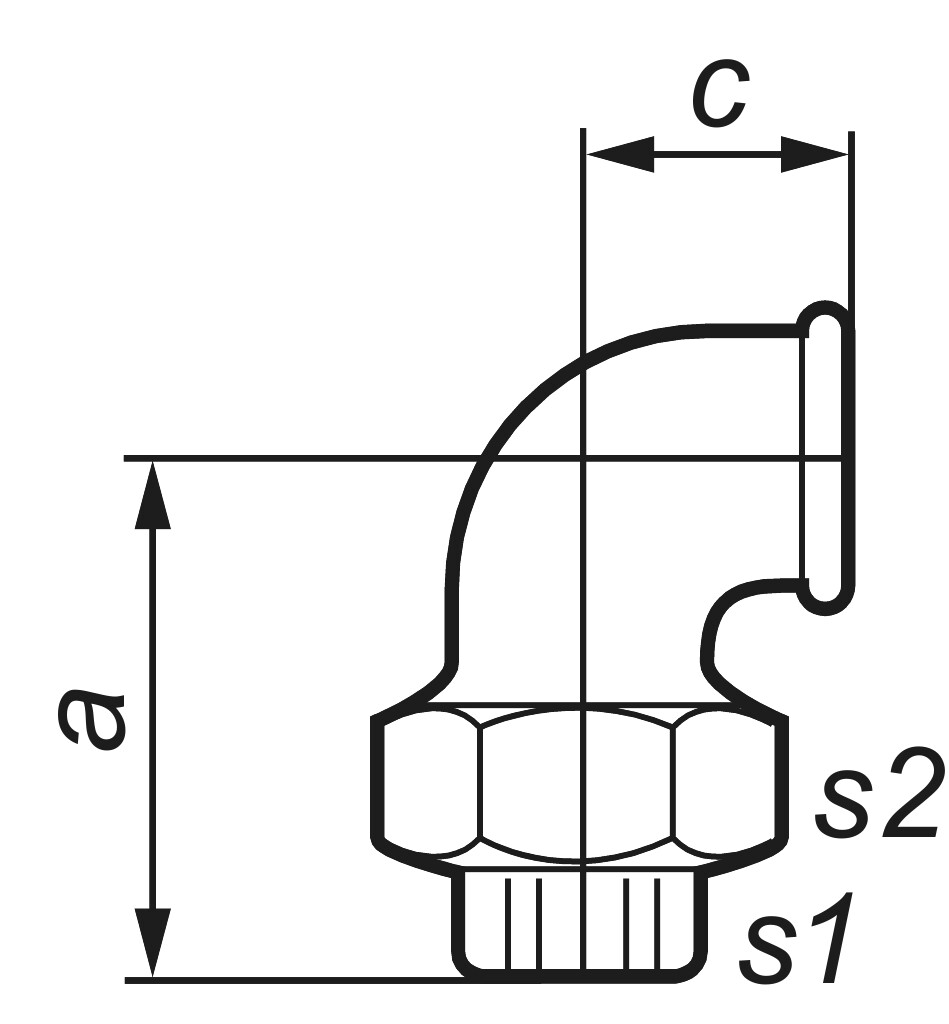 GF  95  Winkelver.  1 1/2" schwarz